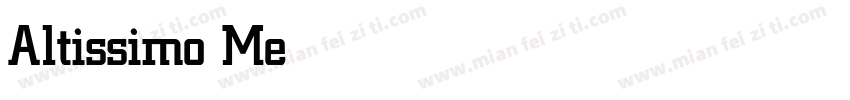 Altissimo Medium字体转换